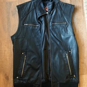 G by Guess Faux Leather Vest